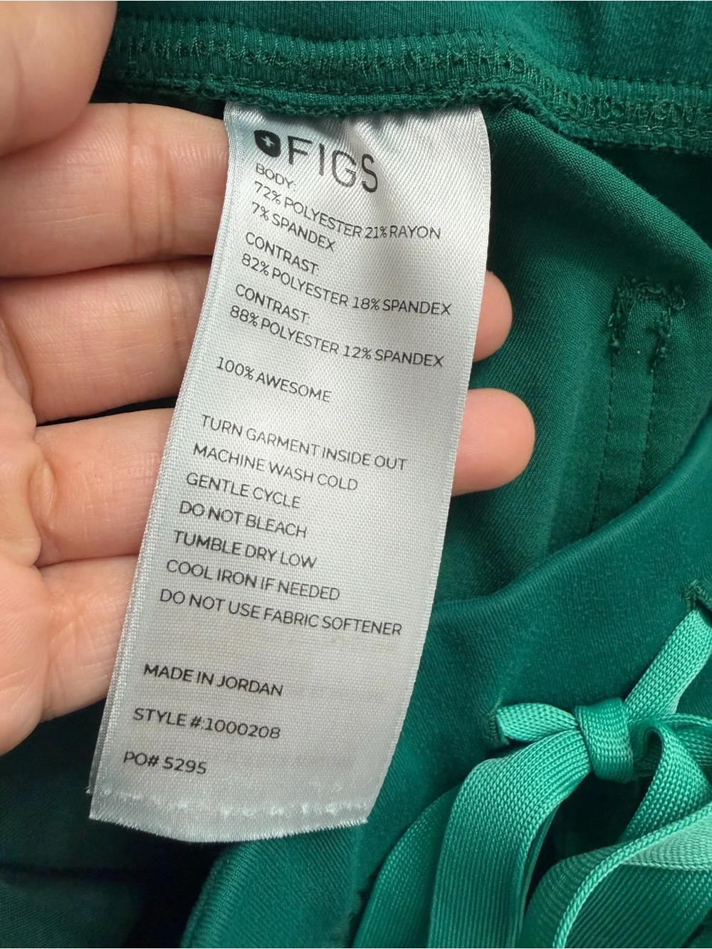 Figs Hunter Green Zamora Joggers Women (Size M/P)